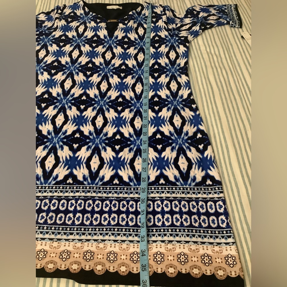 SANDRA DARREN 3/4 SLEEVE KEYHOLE NECKLINE SHIFT DRESS SZ 12 NWT - Picture 13 of 13